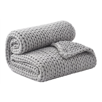 Snoozur Handcrafted Chunky Knit Weighted Blanket
