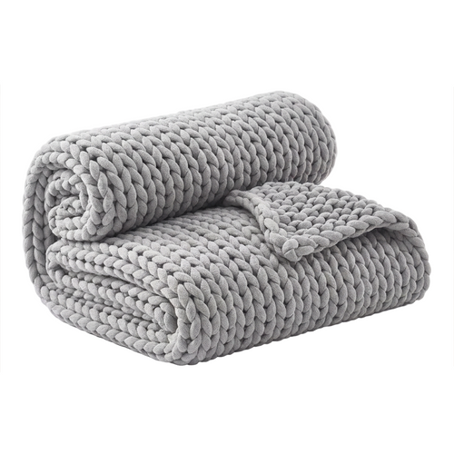 Snoozur Handcrafted Chunky Knit Weighted Blanket