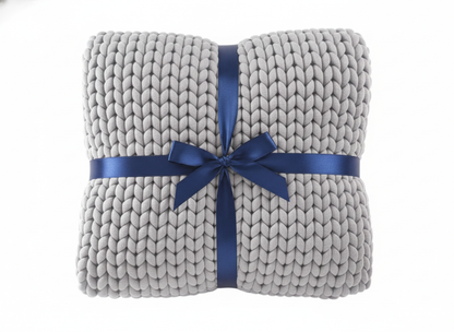 Snoozur Handcrafted Chunky Knit Weighted Blanket