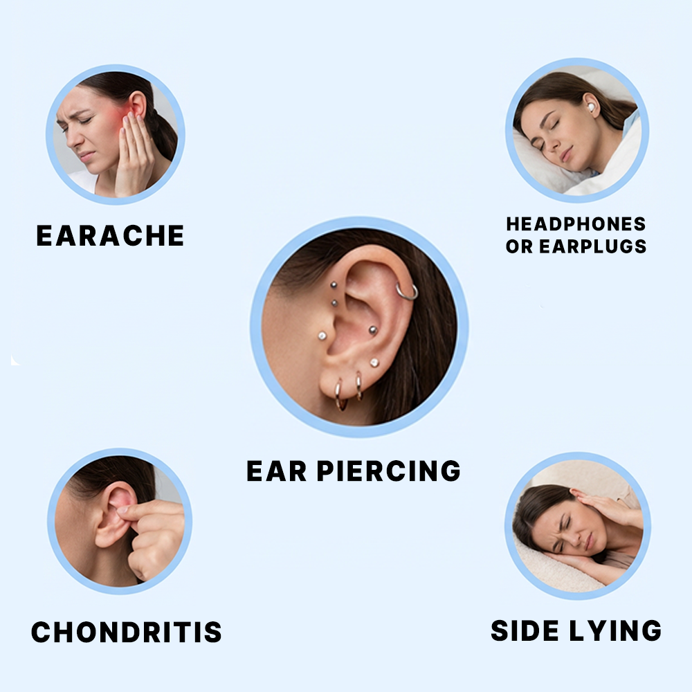 Snoozur Ear Pillow for Pressure Free Side Rest