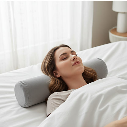 Snoozur Cylindrical Memory Foam Bolster Pillow